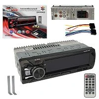 автомагнитола 1din carlive ld2010 bt, lcd экран, пульт ду, fm радио, 2 usb разъема, tf, ico, 4rca  фото