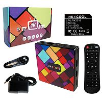 медиа-приставка hk1 cool - 4gb/128gb android 9,0 медиаплеер smart tv iptv ott приставка 4k hd h.265  фото