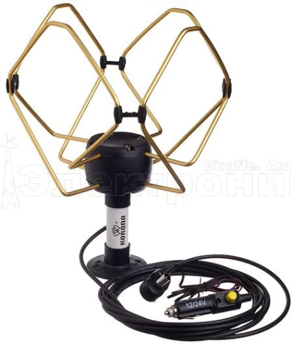 Антенна автомобильная "Корона"  с усилителем купить в г.Новосибирск